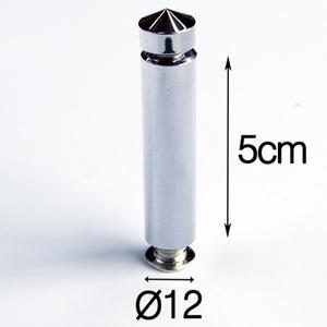 2단장식 다보볼트 12Ø 기둥길이 5cm 은색뿔형 (밀착형)