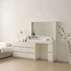 아이즈 와이드 확장형 서랍 화장대+거울 DF915005