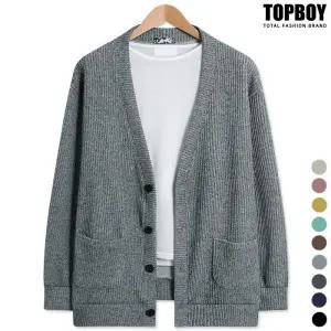 남녀공용 데일리 골지 오버핏 가디건 (LW026)