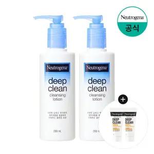 [존슨앤존슨][젠틀포밍10gx2개증][뉴트로지나] 딥클린 클렌징 로션 200mlx2