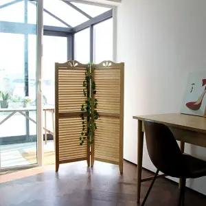 갤러리 원목 2단 접이식 인테리어 낮은 파티션 내추럴