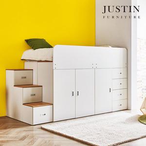 [저스틴퍼니처][이벤트]룸 벙커형 멀티 옷장 수납침대(SS/Q)