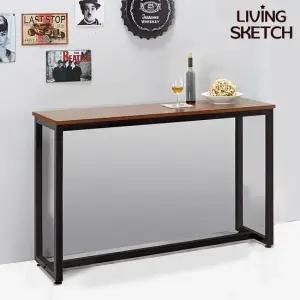 보그 데칼 1500 월넛 바테이블 높은 업소용 창가 홈바 테이블