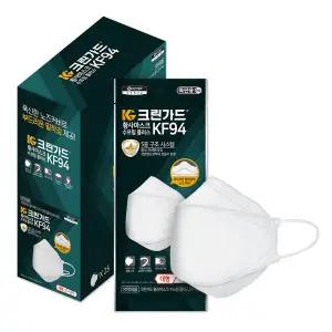 [유한킴벌리] 크린가드 KF94 수프림플러스 대형 끈조절 황사마스크 100매