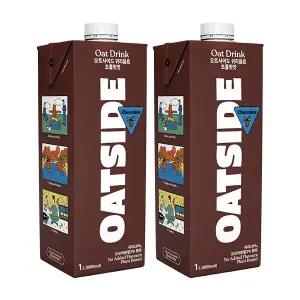 메가커피 오트사이드 귀리음료 초콜릿맛 1L 2개세트