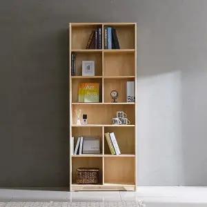 E144 미송 원목 6단 오픈책장 800 1color