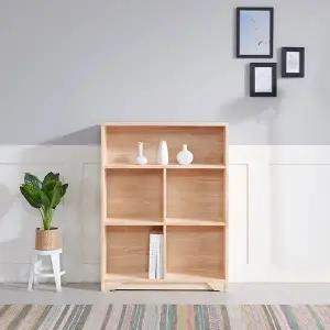 E152 미송원목 3단 오픈책장 800 1color