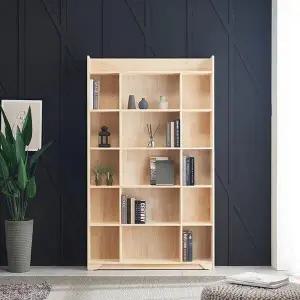 E176 미송원목 6단 오픈책장 1200 1color