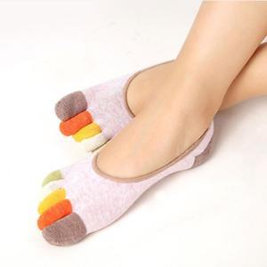 여성 발가락 발목양말 덧신 색동 단색
