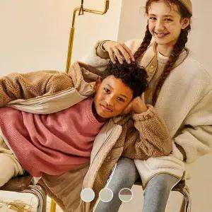 [지오다노주니어] 03071913 후리스 패딩 후드 집업 자켓