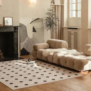 [한빛카페트]다이아 프렌치감성 모던 타일 러그 거실 카페트 200x270cm