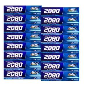 2080 시그니처 토탈블루 치약 125g x16개 개운한 오리지날민트