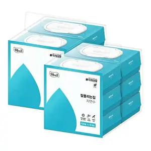 [잘풀리는집]자연수 물티슈 64매 x 6입 x 2팩