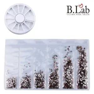 뷰랩 - 네일 파츠 재료 스톤 크리스탈 평스톤6종 앤틱