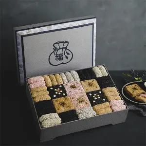 (강릉모래내한과) 찹쌀 강정 과즐 세트 (한지1호)4단 3kg