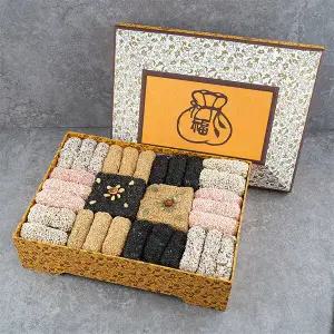 (강릉모래내한과) 찹쌀 강정 과즐 세트 (한지2호)3단 2kg