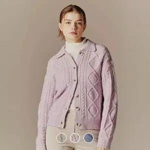 352924 여 3GG 케이블 폴로 가디건