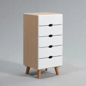 콩이 5단 미니 라운드 서랍장 무배