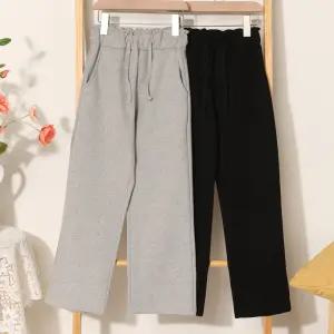 아동 주니어 초등학생 남아 여아 봄 가을 멋스러운 팬츠 일자 통바지