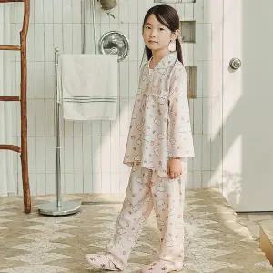 찌니야 국내제작 낭만고양이 모달 여아동잠옷 긴팔상하세트