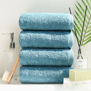 송월타올 40수 코마사 180g 호텔수건 진하늘 스카이블루 7장