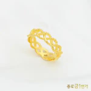 여자 순금 반지 볼 웨이브 3.75g