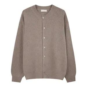 남자 가을 기본 무지 캐주얼 라운드 가디건 DS-CA-Q280-베이지