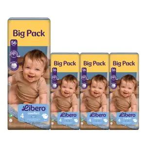 리베로 기저귀 밴드형 4단계 56매 4팩