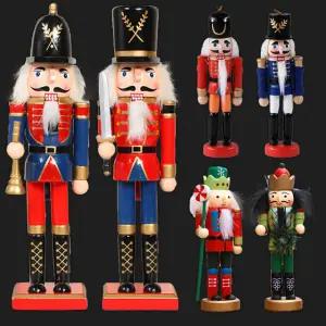 크리스마스 호두까기 병정 대형 장식 인형 나무 오너먼트 목각 소품 잉글랜드 군악대 근위병
