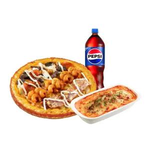 [미스터피자]미스터트리오골드L+오븐스파게티+콜라