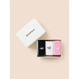 [BEANPOLE KIDS] 베이직 골지 양말 3족 SET  라이트 핑크 (BI51KTU03Y)