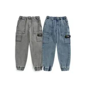 [내셔널지오그래픽키즈]K233UPT960 데님 카고 조거 2종택 1