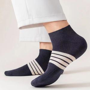 라이프팝 줄무늬 발목양말 패션 남성 여성 스트라이프양말 5켤레 세트