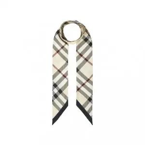 [버버리][시즌한정] 26SS 버버리 체크 실크 방도 스카프 LG VTG RVS SILK 8095831