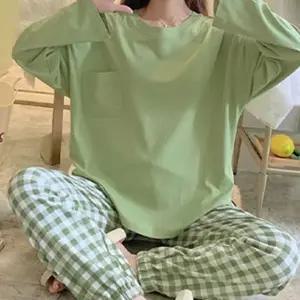 여성 파자마 상하세트 긴팔 잠옷 홈웨어 봄 가을 여자 수면잠옷