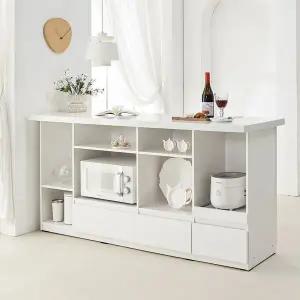 B6222 대리석 스퀘어 서랍형 홈바 1700x600 3colors