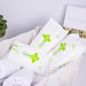 케어플러스 두꺼운 엠보싱 물티슈 72매입 x 10팩 안전한 성분 대용량 캡형 물휴지