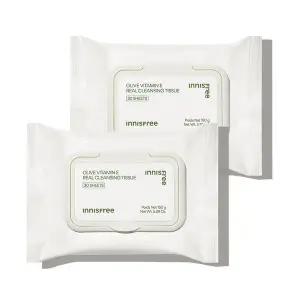 [이니스프리] 올리브 비타민E 리얼 클렌징 티슈30매 2개