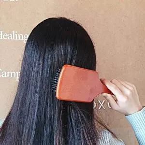 우드 사각 패들브러쉬 대형 브러쉬 마사지빗 두피-WEE3A88