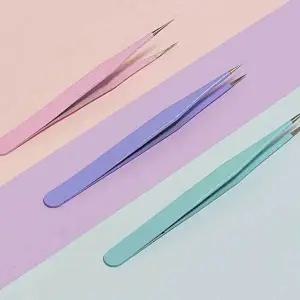 직선형 네일아트 집게 정밀핀셋 족집게 족집게 스티커-WECA751