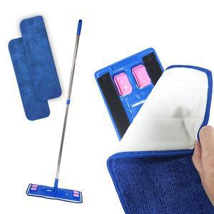 [매직크린]MAGICCLEAN 신형 극세사 찍찍이 크리너 밀대1p 걸레2p세트