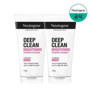 [뉴트로지나] 딥클린 브라이트닝 포밍 클렌저 150g x2
