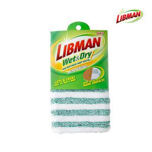 리브만 00119 ?앤드라이 극세사 밀대걸레 리필만 1장 먼지 청소 물 걸레 패드 청소포 리필용