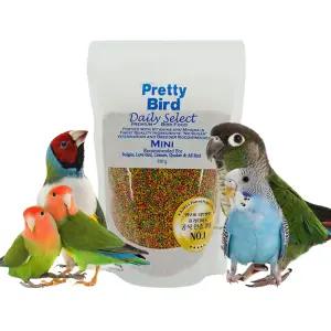 프리티버드 데일리셀렉트 펠렛 미니 350g 퀘이커 왕관 코뉴어 펠릿 사료
