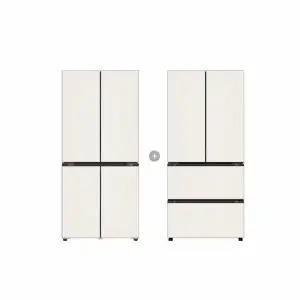 LG 디오스 오브제 냉장고 Fit  Max+디오스 오브제 김치톡톡 Fit  Max R984GBB012 베이지