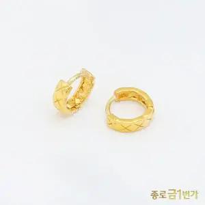 순금 귀걸이 엠보 3.75g 99.9