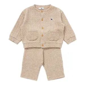 [블루독베이비]45-A13-610-12 BE) 변형니트 상하세트_s