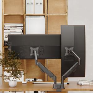 모니터암 거치대 듀얼 32인치 벽면밀착 스냅 모니터암