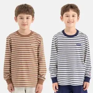 갤러리아 [아웃도어프로덕츠키즈]스트라이프 티셔츠OD253ILS06_DNY/BRN