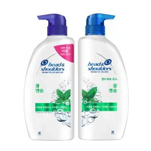 헤드앤숄더 쿨멘솔 샴푸 850ml + 린스 850ml